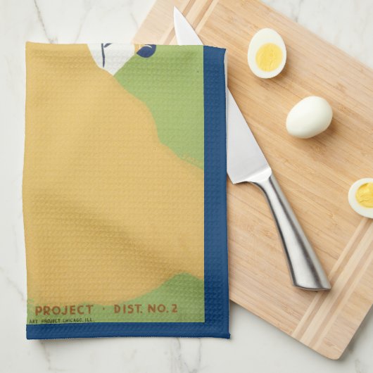 Sandmodellierung Geschirrtuch (Viertel Falte)