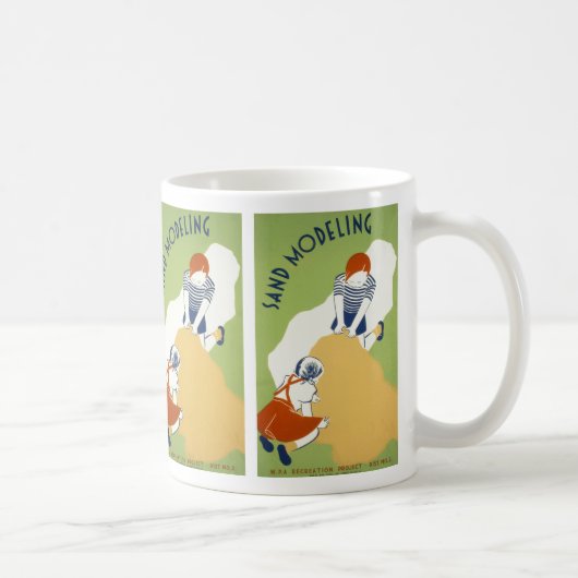 Sandmodellierung Kaffeetasse (Rechts)