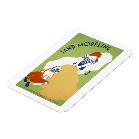 Sandmodellierung Magnet (Linke Seite)