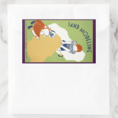 Sandmodellierung Rechteckiger Aufkleber (Tasche)