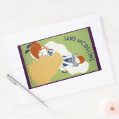 Sandmodellierung Rechteckiger Aufkleber (Umschlag)