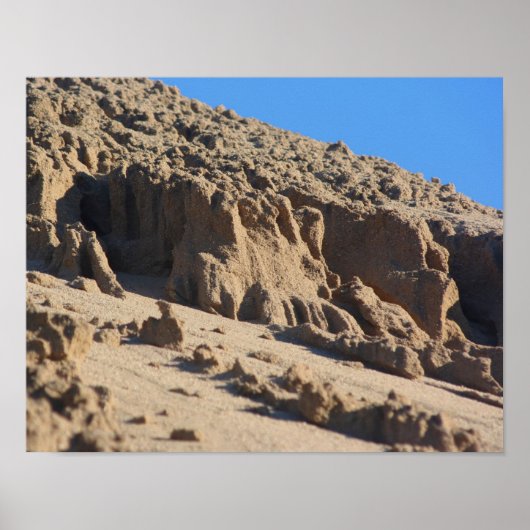 Sandmuster Nr. 2 Natur Poster (Vorne)