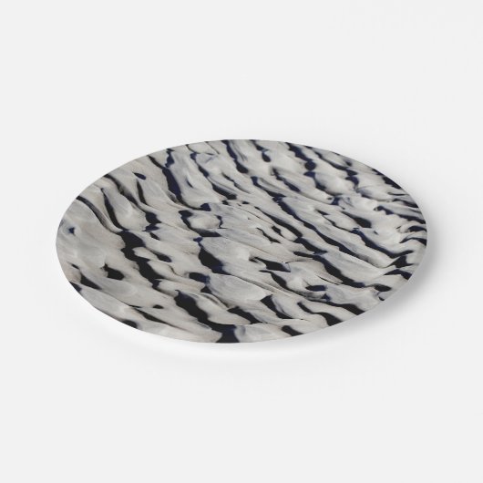 Sandmuster Pappteller (Schrägansicht)