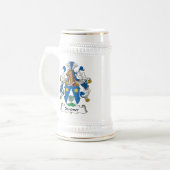 Sandner Familienwappen Bierglas (Vorderseite Links)
