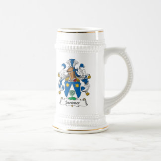 Sandner Familienwappen Bierglas