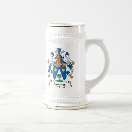 Sandner Familienwappen Bierglas (Rechts)