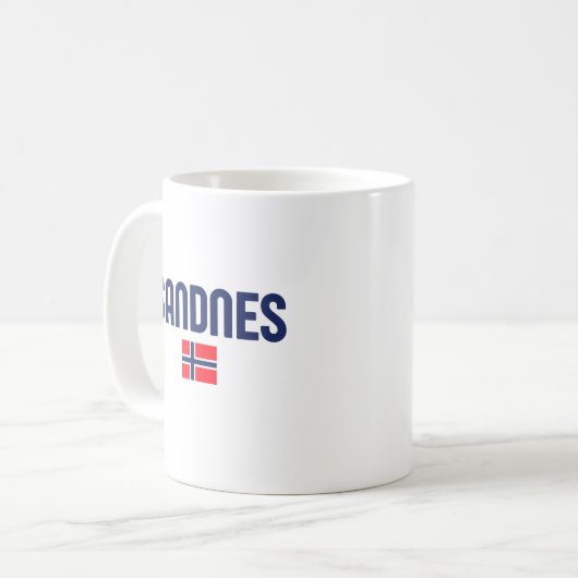 SANDNES Norwegen Kaffeetasse (Vorderseite Links)