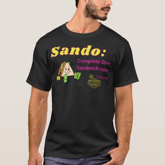 Sando Vegas Matt T-Shirt (Vorderseite)