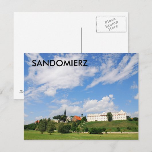 Sandomierz Postkarte (Vorne/Hinten)