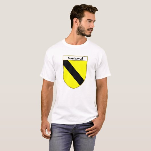 Sandoval Wappen/Familienwappen T-Shirt (Vorne ganz)