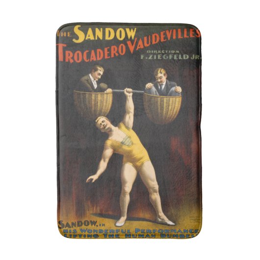 Sandow Eugen Sandow Vaudeville Weightlifter Badematte (Vorderseite Vertikal)
