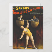 Sandow Eugen Sandow Vaudeville Weightlifter Feiertagskarte (Vorderseite)