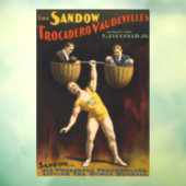 Sandow Eugen Sandow Vaudeville Weightlifter Fensteraufkleber (Blatt 3)