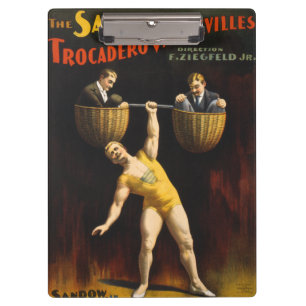 Sandow Eugen Sandow Vaudeville Weightlifter Klemmbrett