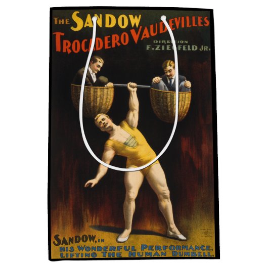 Sandow Eugen Sandow Vaudeville Weightlifter Mittlere Geschenktüte (Vorderseite)