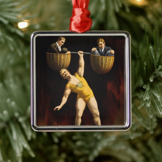 Sandow Eugen Sandow Vaudeville Weightlifter Ornament Aus Metall (Baum)