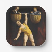 Sandow Eugen Sandow Vaudeville Weightlifter Pappteller (Vorderseite)