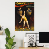 Sandow Eugen Sandow Vaudeville Weightlifter Poster (Heimbüro)