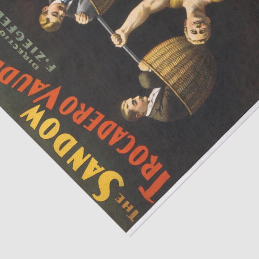 Sandow Eugen Sandow Vaudeville Weightlifter Seidenpapier (Ausschnitt)