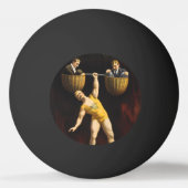 Sandow Eugen Sandow Vaudeville Weightlifter Tischtennisball (Rückseite)