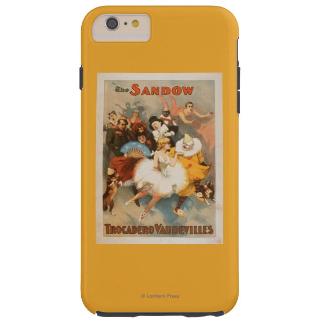 Sandow Trocadero Varieté-Karnevals-Thema Case-Mate iPhone Hülle (Rückseite)