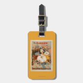 Sandow Trocadero Varieté-Karnevals-Thema Gepäckanhänger (Vorderseite vertikal)