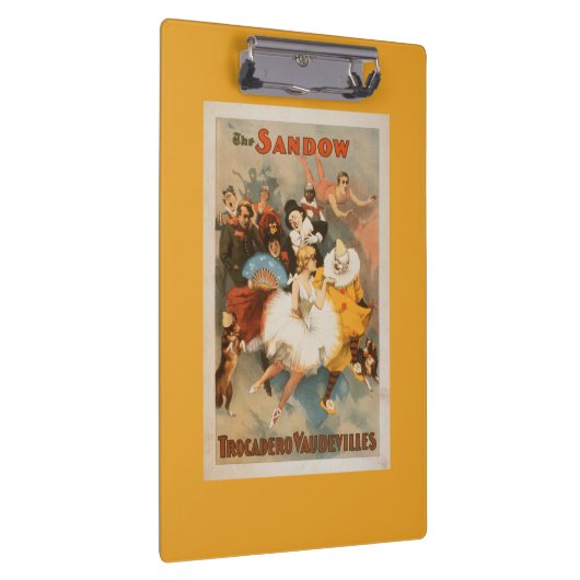 Sandow Trocadero Varieté-Karnevals-Thema Klemmbrett (Rechts)