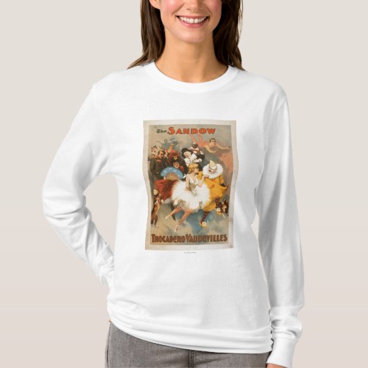 Sandow Trocadero Varieté-Karnevals-Thema T-Shirt (Vorderseite)