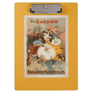 Sandow Trocadero Vaudevilles Karneval Thema Klemmbrett