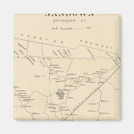 Sandown, Rockingham Co. Magnet (Vorne)