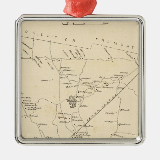 Sandown, Rockingham Co Silbernes Ornament (Vorne)