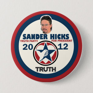 Sandpapierschleifmaschinehicks-Wahrheits-Party Button