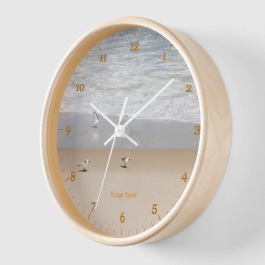 Sandpferde im sonnigen tropischen Strand Uhr (Winkel)