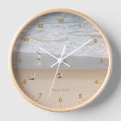 Sandpferde im sonnigen tropischen Strand Uhr (Vorderseite)