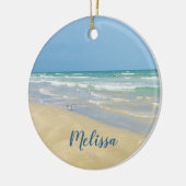 Sandpiper am Meer | Beautiful Beach Custom Keramik Ornament (Links)