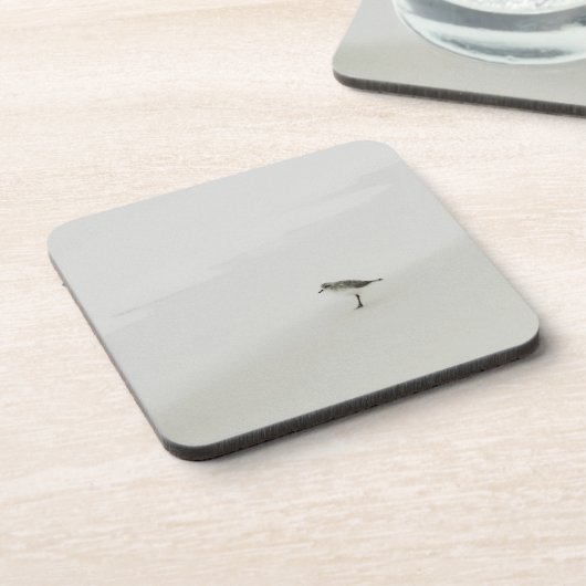 Sandpiper am Strand Getränkeuntersetzer (Linke Seite)