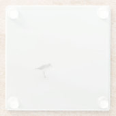 Sandpiper am Strand Glasuntersetzer (Rückseite)