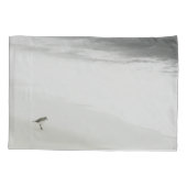 Sandpiper am Strand Kissenbezug (Rückseite-Links)