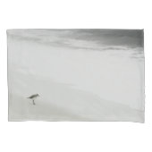 Sandpiper am Strand Kissenbezug (Vorderseite-Links)