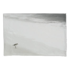 Sandpiper am Strand Kissenbezug