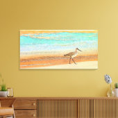 Sandpiper am Strand Leinwanddruck (Insitu (Wohnzimmer))