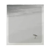 Sandpiper am Strand Notizblock (Vorderseite)