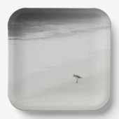 Sandpiper am Strand Pappteller (Vorderseite)