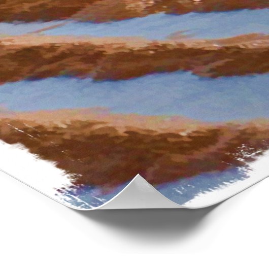 Sandpiper am Strand Poster (Ecke)