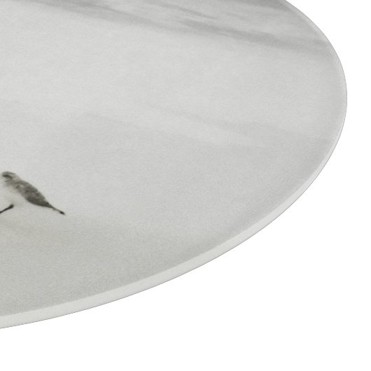 Sandpiper am Strand Schneidebrett (Ecke)