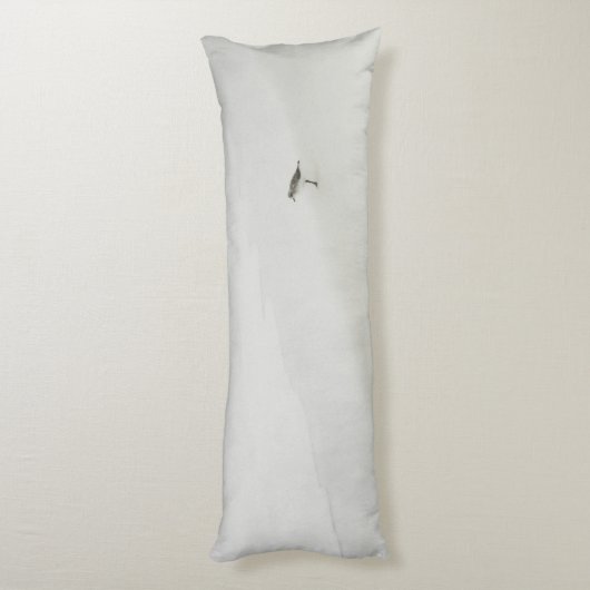 Sandpiper am Strand Seitenschläferkissen (Rückseite (Vertikal))