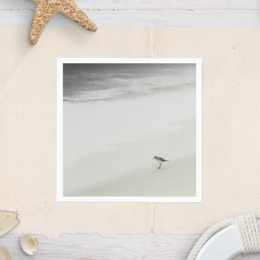 Sandpiper am Strand Serviette