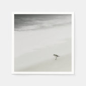 Sandpiper am Strand Serviette (Vorderseite)