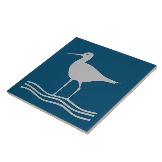Sandpiper Bird Digital Fliese (Seite)