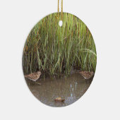 Sandpiper Bird Foto Ornament (Rechts)